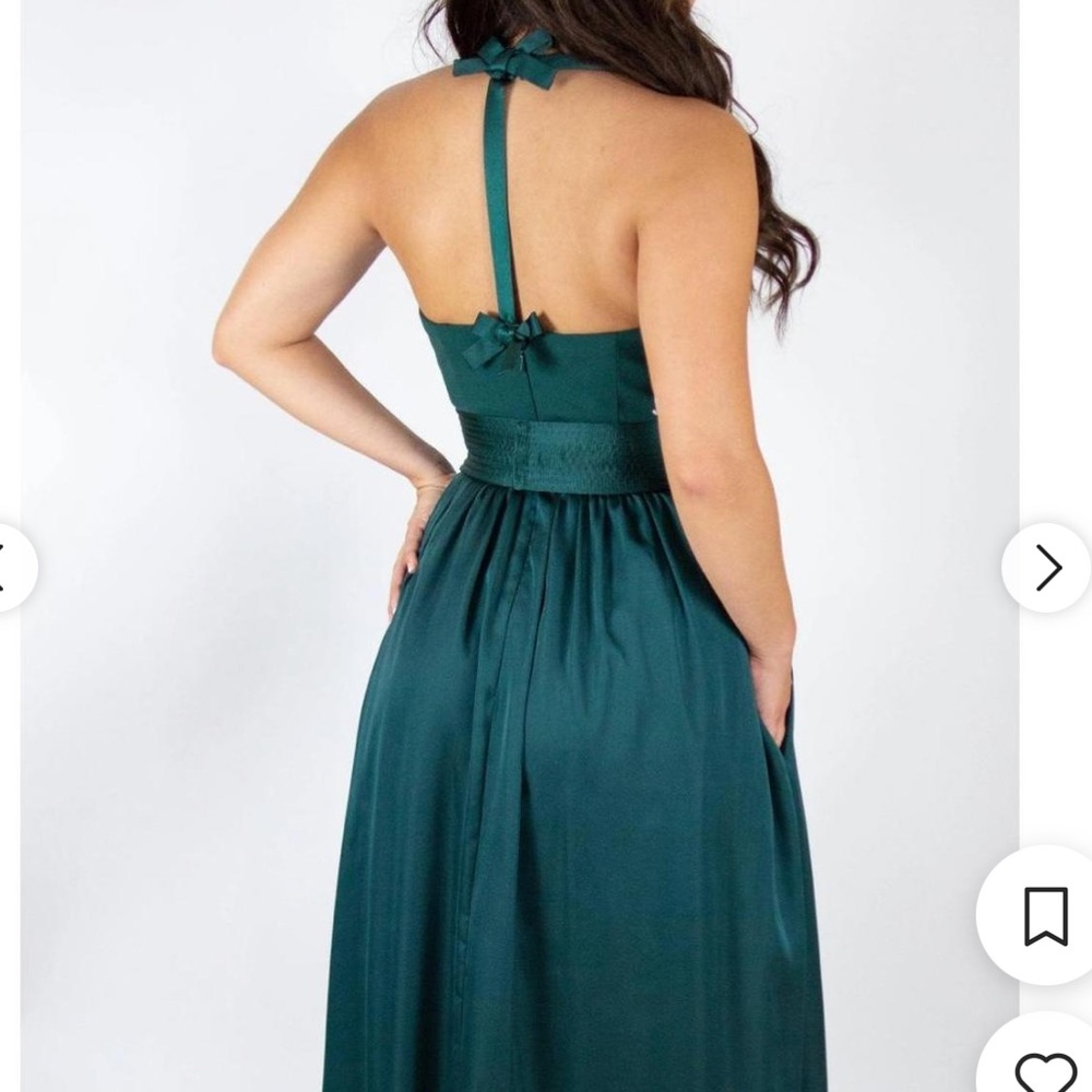 White be Vera Wang Bridesmaids Dress - Forest Green